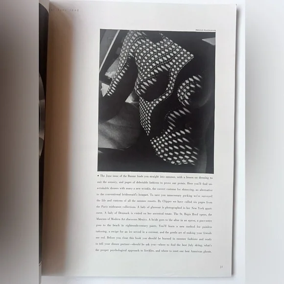 Harper’s Bazaar June 1940 Vintage Magazine – Surrealist Cover, Fashion & Ads - Picture 11 of 16